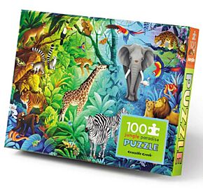 Holografische dierenpuzzel 100